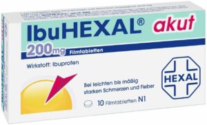 Ibuhexal Akut 200 mg 10 Filmtabletten