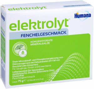 Humana Elektrolyt Fenchel Pulver Faltschachtel