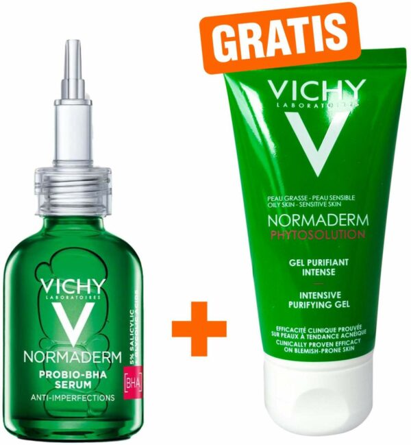 Vichy Normaderm Anti-Unreinheiten 30 ml Serum + gratis Normaderm Reinigungsgel 50 ml