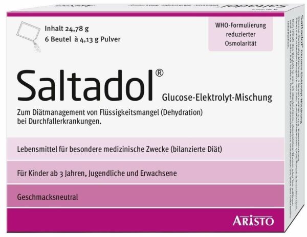 Saltadol Elektrolyt Pulver 6 Beutel