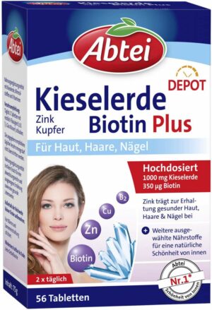 Abtei Kieselerde Biotin Plus Depot Tabletten 56 Stk.