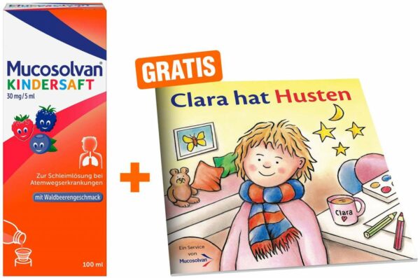 Mucosolvan Kindersaft 30mg je 5 ml 100 ml + gratis Malbuch