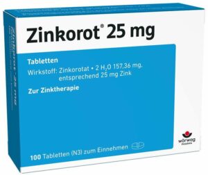 Zinkorot 25 mg 100 Tabletten