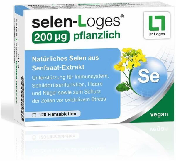selen-Loges® 200 µg pflanzlich 120 Filmtabletten
