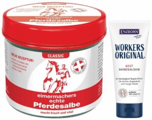 Eimermacher Pferdesalbe mit neuer Rezeptur Dose 200 ml + gratis Enzborn Workers Original 30 ml