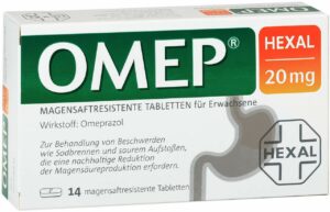 Omep Hexal 20 mg 14 magensaftresistente Tabletten