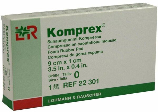 Komprex Schaumgummi Kompresse Gr. 0 Nierenf