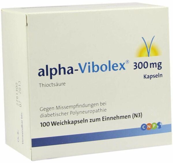 Alpha Vibolex 300 mg 100 Weichkapseln