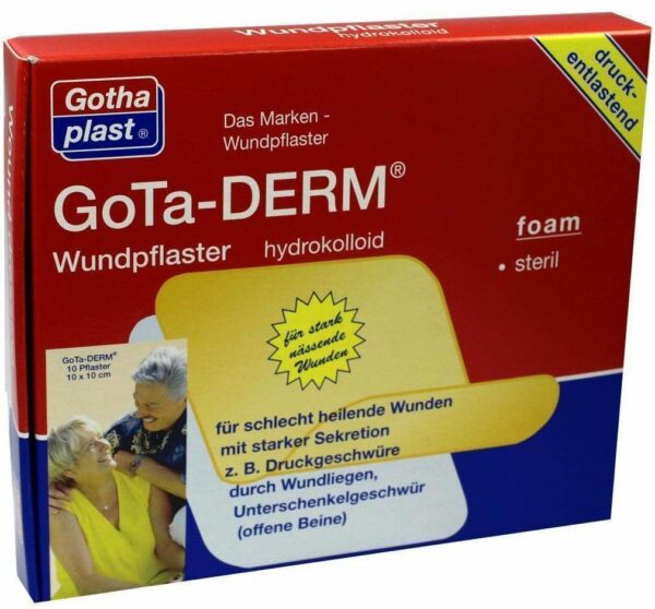 Gota Derm Foam Wundpflaster Hydrokolloid Steril 10 X 10 cm 10...