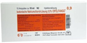 Isotonische Nacl Lösung 0.9% 10x10 ml Ampullen