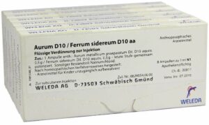 Weleda Aurum D10 Ferrum Sidereum D10 Aa 48 X 1 ml
