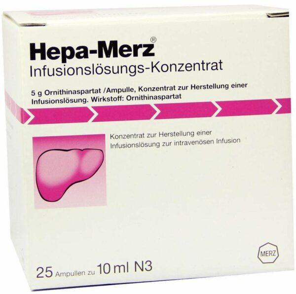 Hepa Merz Infusionskonzentrat Ampullen 25 X 10 ml