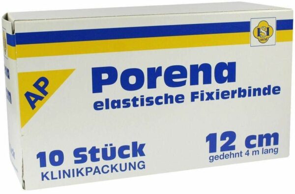 Porena Elast.Mullbinde 12 cm Weiß O.Cellophan