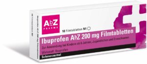 Ibuprofen Abz 200mg 10 Filmtabletten