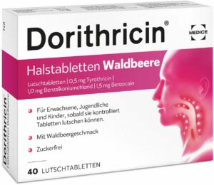 Dorithricin Halstabletten Waldbeere 40 Lutschtabletten