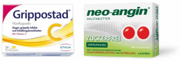 Sparset Erkältung Grippostad C & neo angin Halstabletten zfr.48 Lutschtabletten