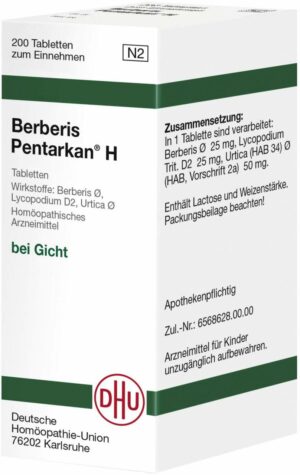 Berberis Pentarkan H 200 Tabletten