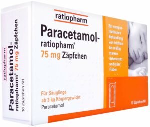 Paracetamol Ratiopharm 75 mg 10 Zäpfchen
