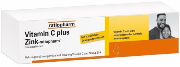 Vitamin C plus Zink-ratiopharm 40 Brausetabletten