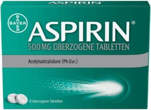 Aspirin 500 mg 8 überzogene Tabletten