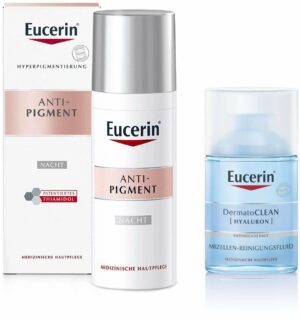 Eucerin Anti-Pigment Nachtpflege 50 ml Creme + gratis Dermatoclean Mizellen Reinigung 100 ml