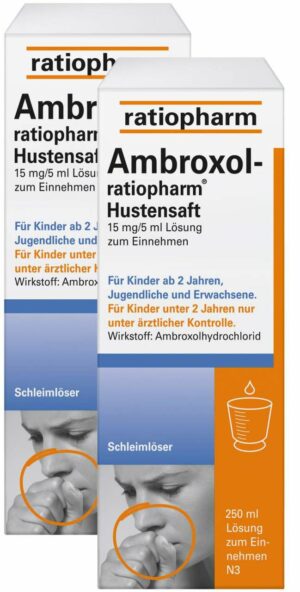 Ambroxol-ratiopharm Hustensaft 2 x 250 ml Saft