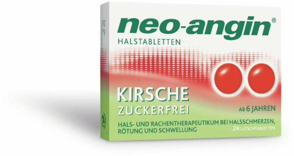 neo angin Halstabletten Kirsche zuckerfrei 24 Lutschtabletten