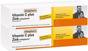 Vitamin C plus Zink-ratiopharm 2 x 40 Brausetabletten