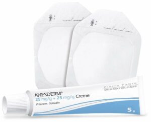 Anesderm 25 mg Pro G + 25 mg Pro G 5g Creme + 2 Pflaster