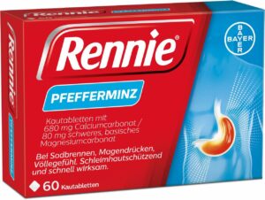Rennie Pfefferminz 60 Kautabletten