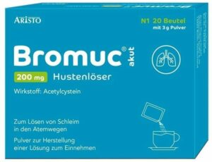 Bromuc Akut 200 mg Hustenlöser 20 Sticks