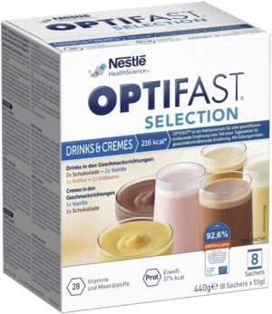 Optifast Selection Drinks & Cremes 8 X 55 G