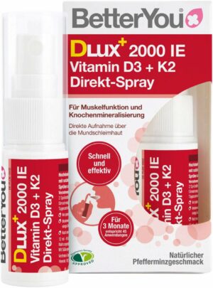 Betteryou Vitamin D3 + K2 Direkt-Spray 12 ml