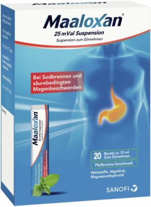 Maaloxan 25 mVal Suspension 20 X 10 ml Suspension