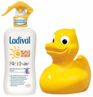 Ladival Sonnenschutz Spray für Kinder LSF 50+ 200 ml + gratis Badeente