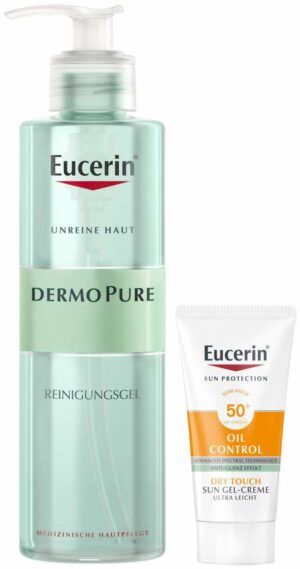 Eucerin DermoPure Reinigungsgel 400 ml + gratis Sun Gel-Creme 50+ 20 ml Gesicht