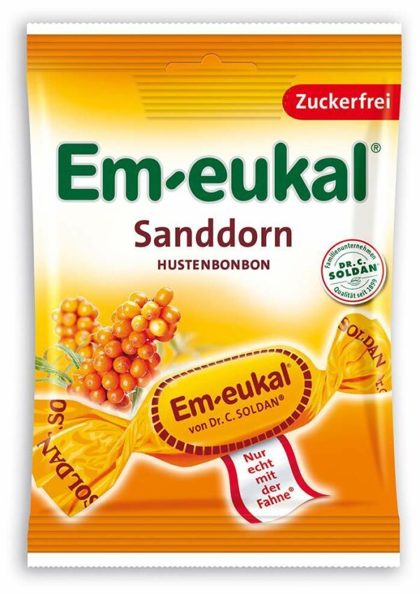 Em Eukal Bonbons Sanddorn Zuckerfrei 75 G Bonbons