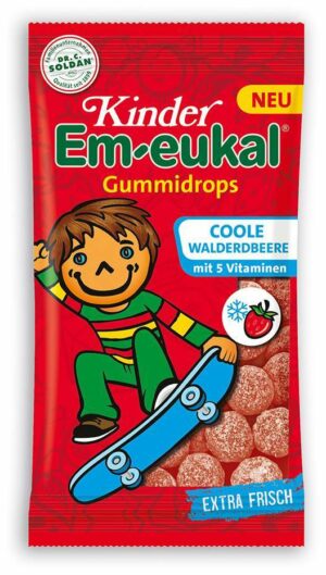 Kinder Em Eukal Coole Walderdbeere Gummidrops 75 G