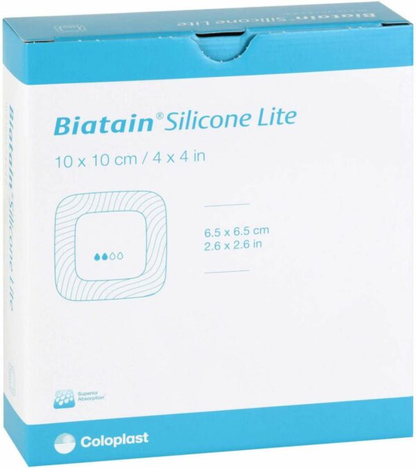 Biatain Silicone Lite Schaumverband 10x10 cm