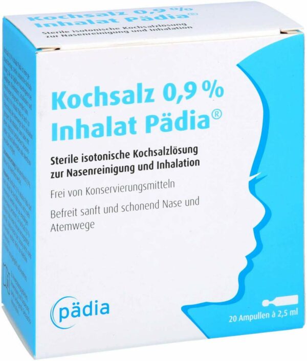 Kochsalz 0.9 % Inhalat Pädia 20 X 2