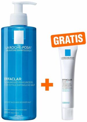 La Roche Posay Effaclar Schäumendes Reinigungsgel 400 ml + gratis Effaclar Duo(+) 15 ml