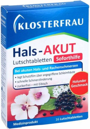 Klosterfrau Hals Akut Lutschtabletten 16 Stk