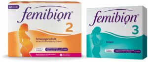 Femibion 2 Schwangerschaft 84 Tabletten und 84 Kapseln Kombipackung + gratis Femibion 3 7 Stück