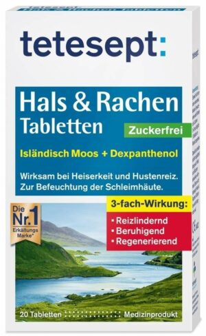 Tetesept Hals & Rachen Tabletten Zuckerfrei