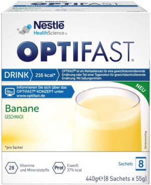 Optifast Drink Banane 8 X 55 G Pulver