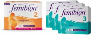 Femibion 2 Schwangerschaft 112 Tabletten und 112 Kapseln + gratis Femibion 3 3 x 7 Stück