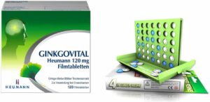 Ginkgovital Heumann 120 mg 120 Filmtabletten + gratis Spiel 4 in einer Reihe