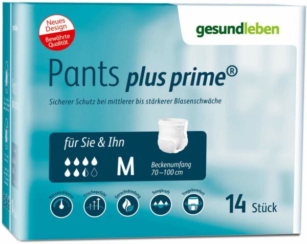 Gesund Leben Pants Plus Prime Gr.M  4 X 14 Stück