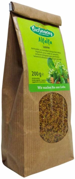 Biosnacky Sprossensamen Alfalfa 200 G