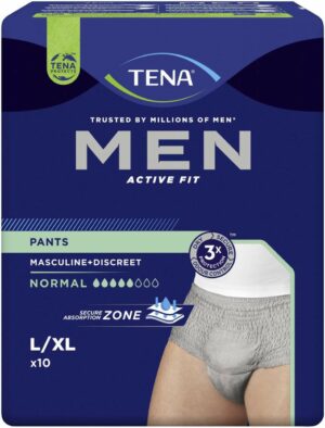 Tena Men Active Fit Pants Normal Grau L-Xl 10 Sück